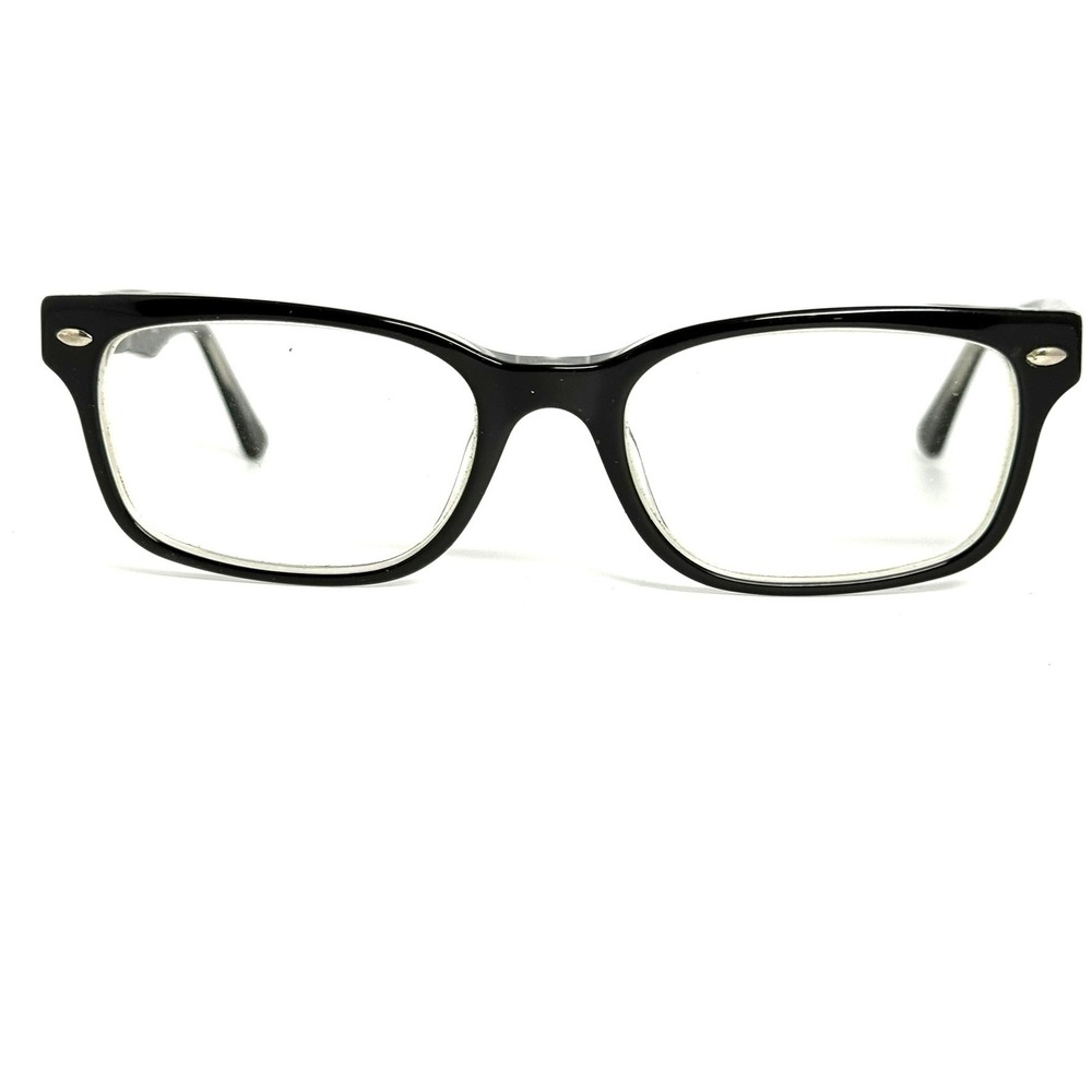 Ray-Ban RB 5286 2034 Black Transparent Rectangular Eyeglass Frames 51-18-135